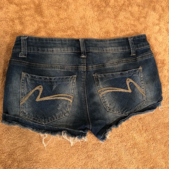 Perfectly Distressed jean shorts. - Picture 2 of 2